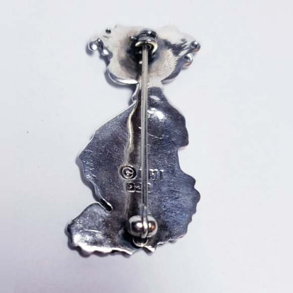 Vintage Sterling Silver Precious Little Girl 3D Brooch Pin. - Picture 4 of 4